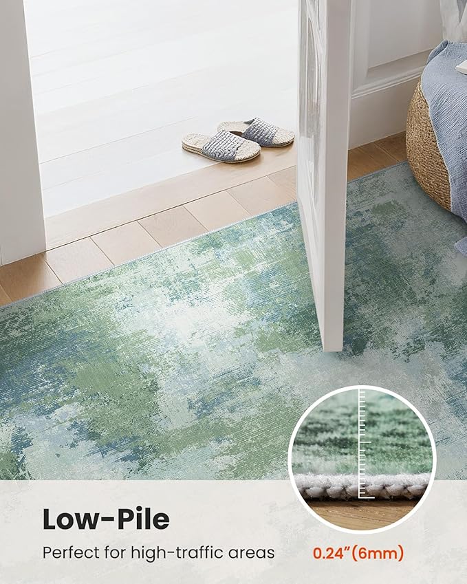 Runner Rugs for Hallway 2'6"x8', Modern Abstract Machine Washable Runners for - Image 6