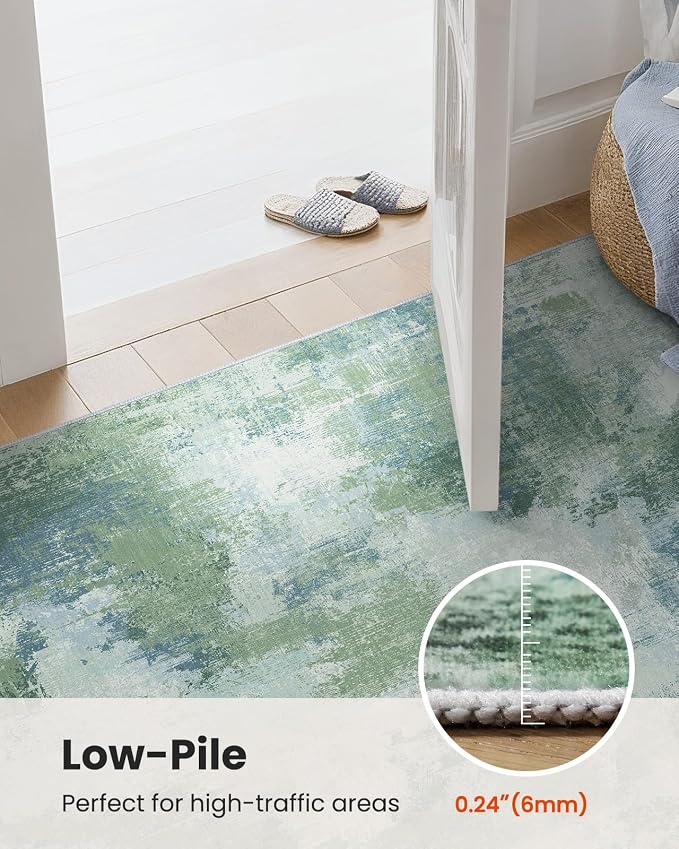 3x5 Area Rug for Bedroom, Modern Abstract Washable Rug - Image 6