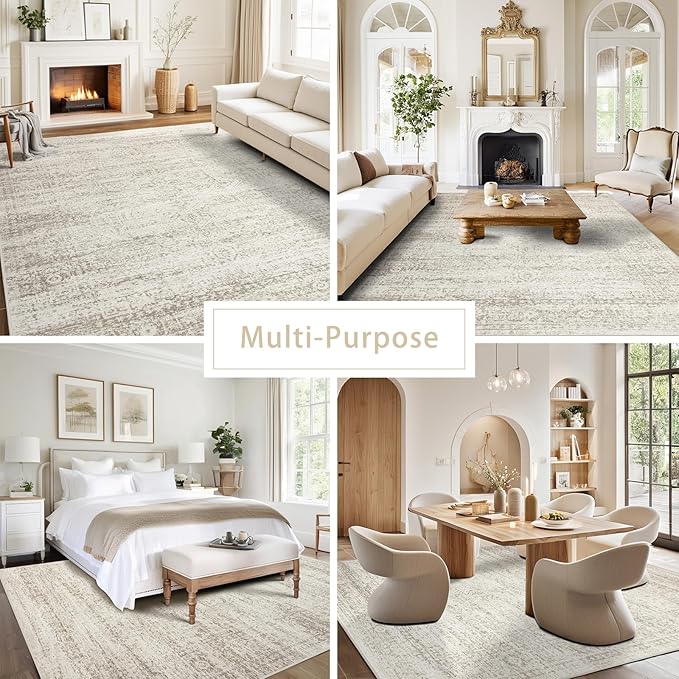 Srugn Washable Rugs 9x12 Area Rugs - Image 5