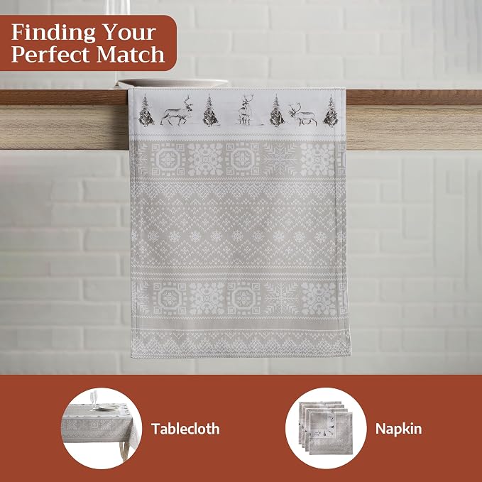 Maison d' Hermine Table Runner 100% Cotton 14.50" x 60" | Table Runners 60 - Image 4