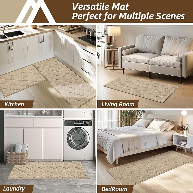 COSY HOMEER Kitchen Rugs 24"x36"/24"x60" Non-Slip Washable Kitchen Mats - Image 7