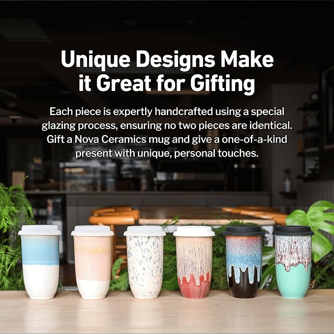 NOVA CERAMICS Ceramic Tumbler– Ceramic Travel Mug - Image 6