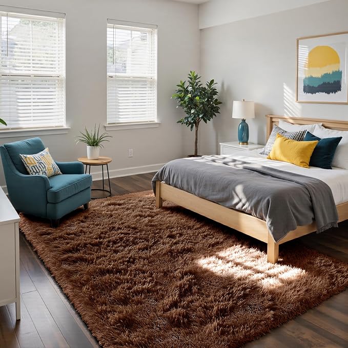 yongyangjuxin Fluffy Rug Shag Area Rug, Super Soft Shag Rugs - Image 2