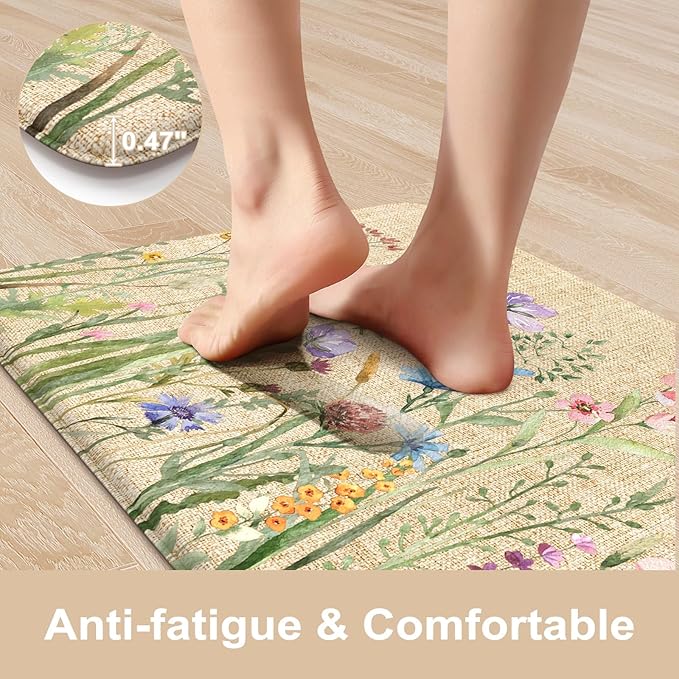 KIMODE Anti Fatigue Mats for Kitchen Floor, Non Slip Kitchen Mats for Floor - Image 4