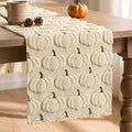 Artoid Mode Beige Soft Faux Fur Fall Table Runner 13x36 Inch | Seasonal Kitchen by ArtoidMode