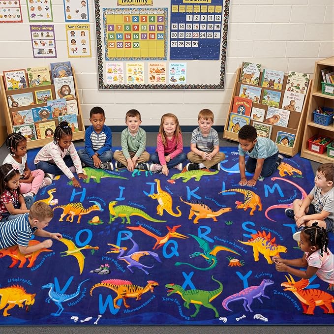 5x7 ABC Classroom Rug for Kids Playroom, Alphabet Rug by Unknown