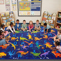 3x5 ABC Classroom Rug for Kids Playroom, Alphabet Rug by Unknown