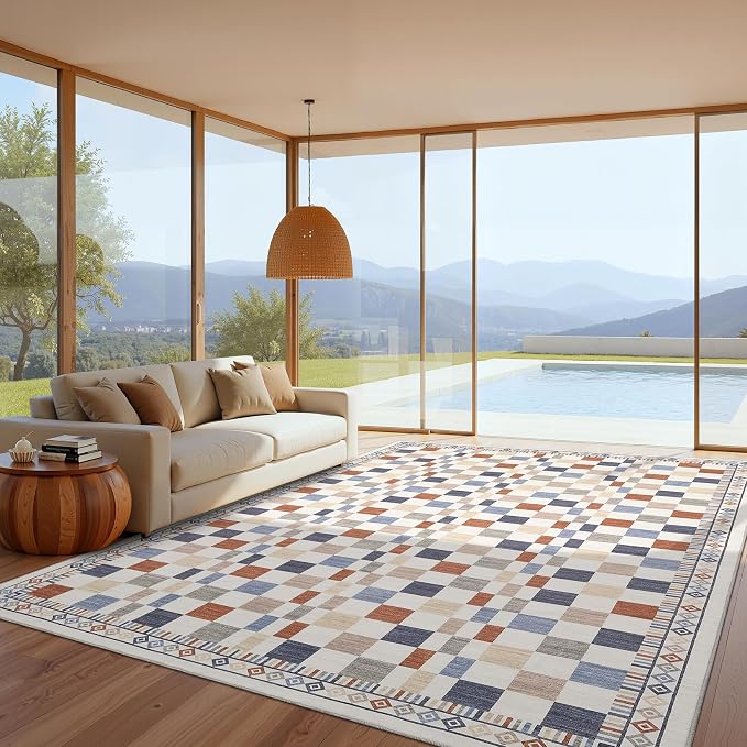 GarveeHome 9x12 Area Rug for Living Room Machine Washable Non-Slip Low Pile - Image 7
