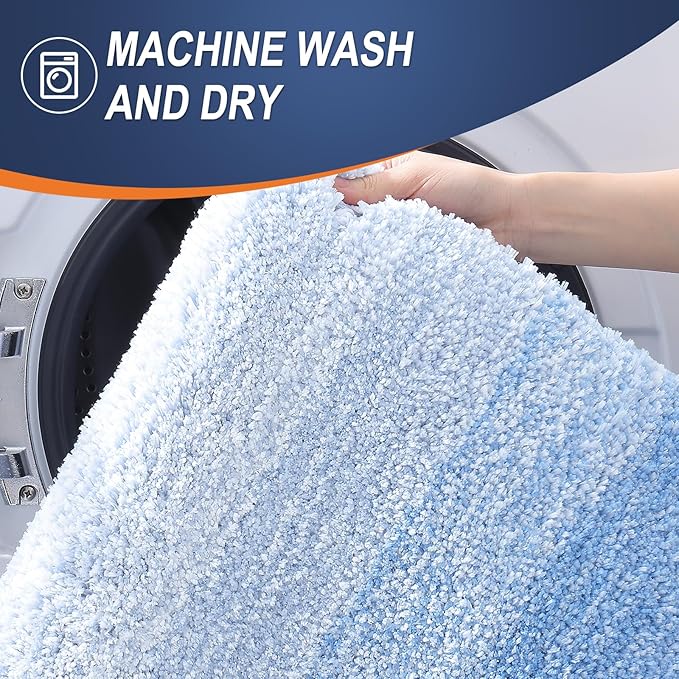 OLANLY Bathroom Rugs Mat 36x24, Extra Soft Absorbent Microfiber Bath Rugs - Image 6