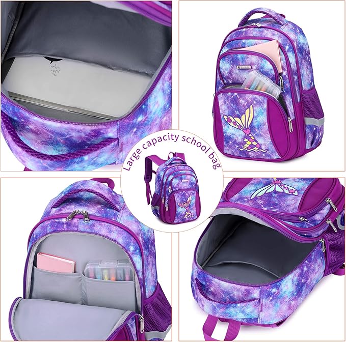 Cusangel Backpack for Girls Boys School Bookbags Kindergarten Elementary Lightweight Waterproof Multifunctional Large Capacity for Backpack (16 inch Fun Prints)