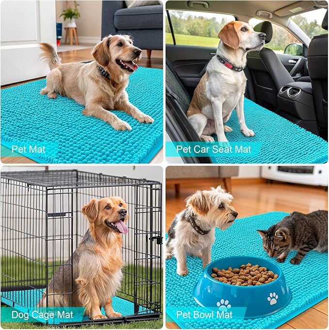 OLANLY Dog Door Mat for Muddy Paws 45x27, Absorbs Moisture and Dirt, Absorbent - Image 7