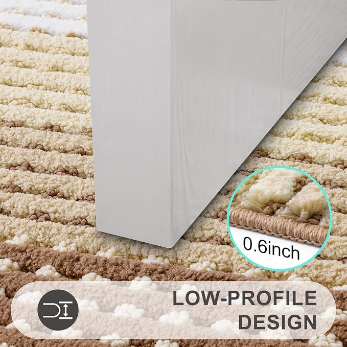 Kitinjoy Indoor Outdoor Door Mat, 59x20 Non-Slip Absorbent Dirt Trapper - Image 4