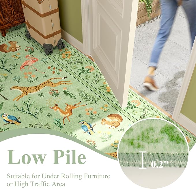 DUKINO 2x6 Rug for Hallway, Washable Kitchen Runner Rug - Image 9