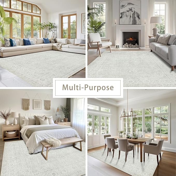Srugn Washable Rugs 5x7 Area Rugs - Image 5