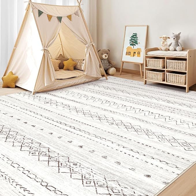 cotiled 6x9 Area Rugs Living Room Rug: Washable Boho Rugs - Image 7