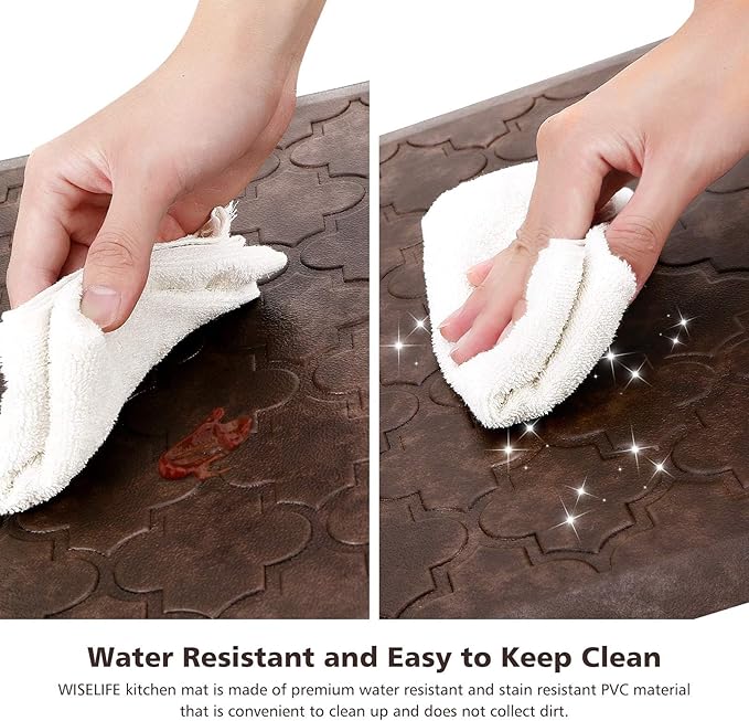 WISELIFE Kitchen Mat Cushioned Anti Fatigue Floor Mat, Thick Non Slip - Image 4