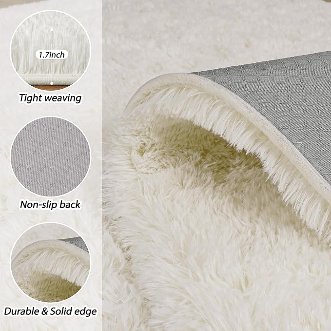 Soft Runner Rugs for Bedroom Hallways, 2x6 Area Rugs for Living Room, Modern - Image 4
