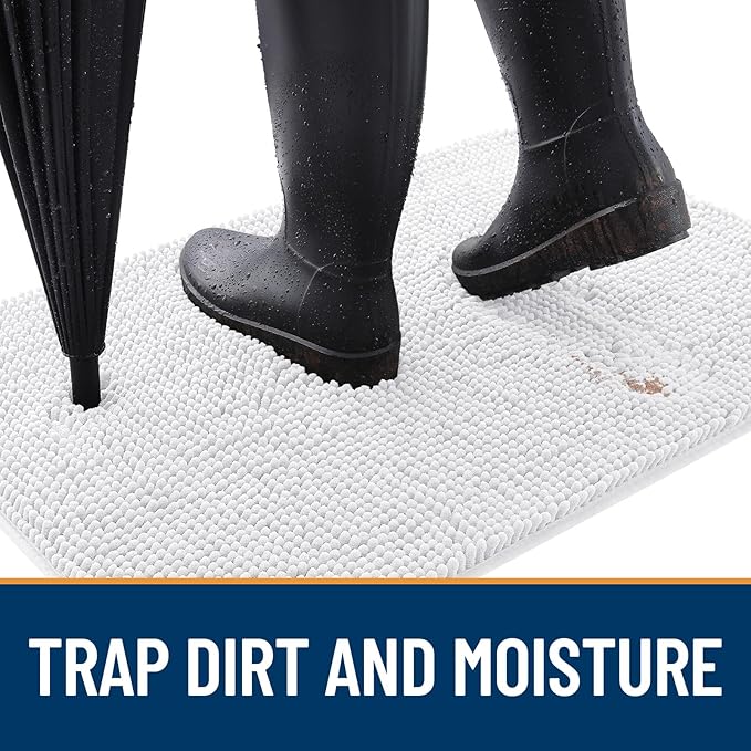 OLANLY Dog Door Mat for Muddy Paws 59x35, Absorbs Moisture and Dirt, Absorbent - Image 2