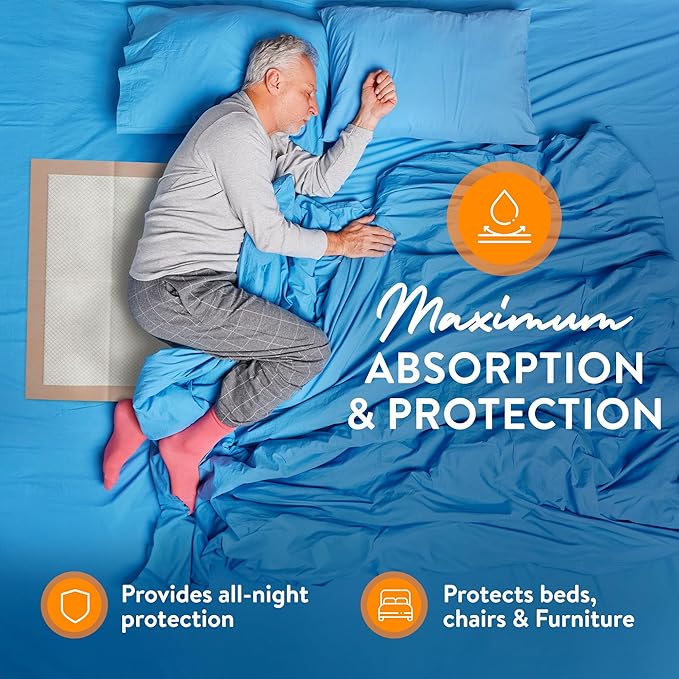 Inspire Super and Ultra Absorbent Disposable Bed Pads (30" X 36" Pack of 50)