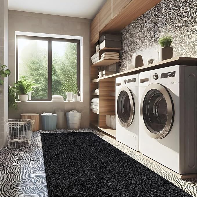 CAMILSON Easy Jute Rug 2x3, Indoor Outdoor Dark Gray Color Farmhouse Area Rugs - Image 9