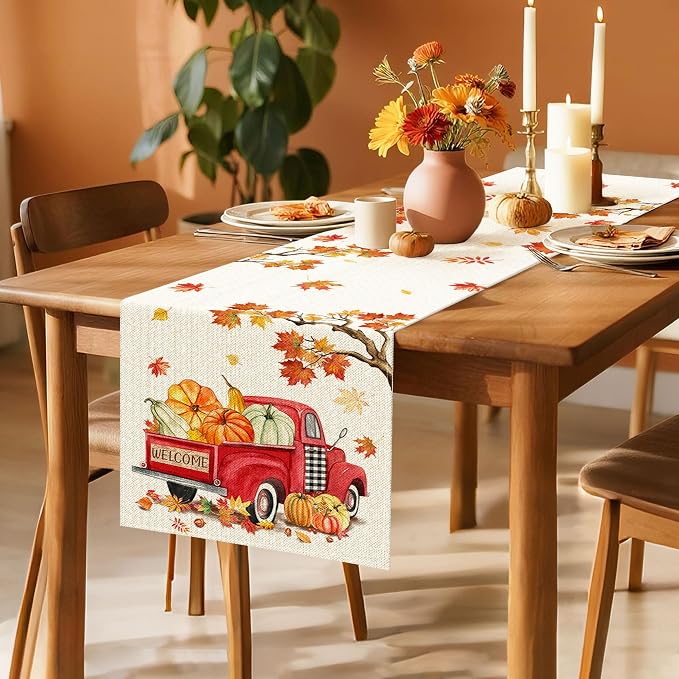 Bonsai Tree Fall Table Runner 60, Dining | Autumn Runners - Image 3