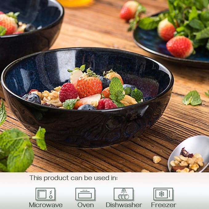 vicrays Ceramic Salad Bowls Set - Image 4