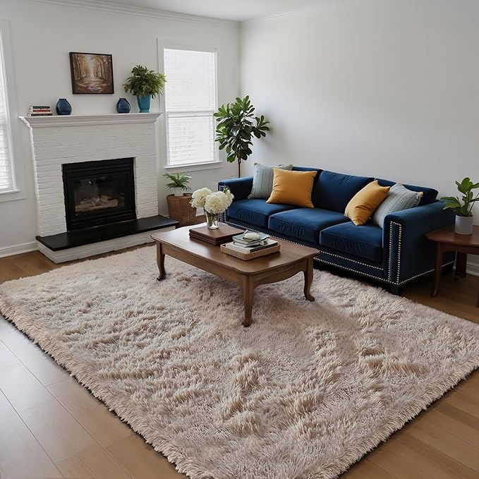 yongyangjuxin Fluffy Rug Shag Area Rug, Large Shag Area Rugs by Yongyangjuxi