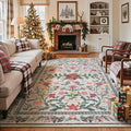 Wonnitar Christmas Rug for Living Room, Christmas Home Decor 8x10 Washable Rug by Wonnitar
