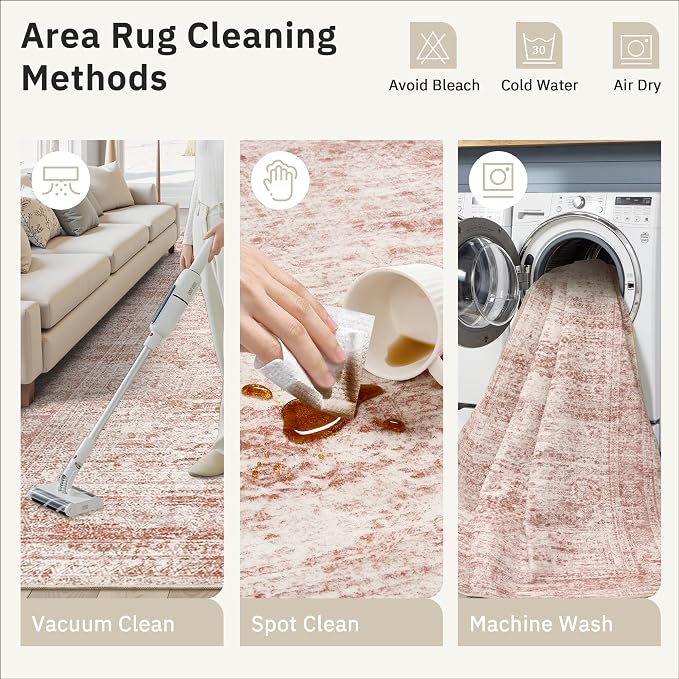 Soalmost Washable Area Rug 8x10, Large Soft Rugs - Image 4