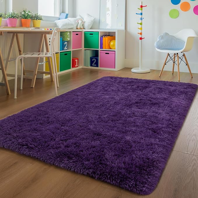 Andecor Soft Extra Large Area Rugs, 9x12 Indoor Shaggy Plush Rug - Image 3