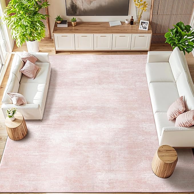 LIANLAM Washable Rug 9x12 Area Rugs by LIANLAM