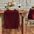 FOLINS&HOME Burgundy Waterproof Decorative Table Runner 60 Inches Long | 210GSM by FOLINSHOME