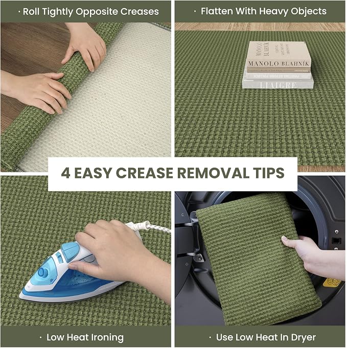 IOHOUZE Washable Runner Rug 2x12 Non Slip Rubber Backed Extra Long Hallway - Image 6