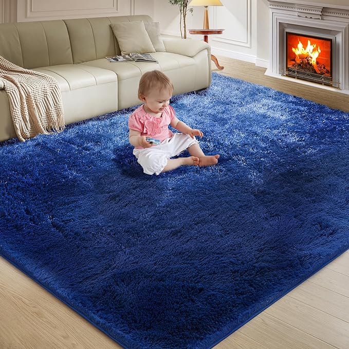 Ultra Soft Rug for Living Room, 3X5 Fluffy Shag Area Rug for Bedroom, Modern - Image 9