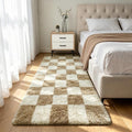 Shag Runner Rug for Bedroom Living Room 2x6 Upgrade Non-Slip Fluffy Soft by Boshengya