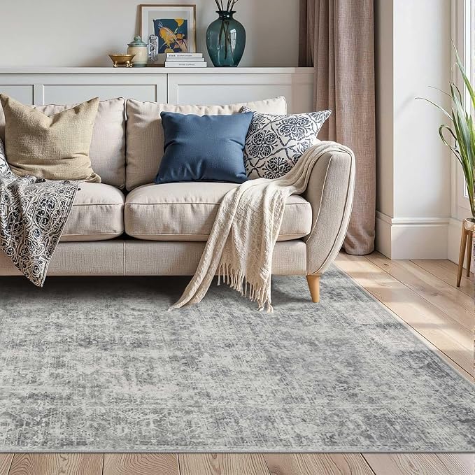Rugxara 4x6 Area Rugs for Living Room Bedroom, Large Washable Rug, Non Slip & - Image 4