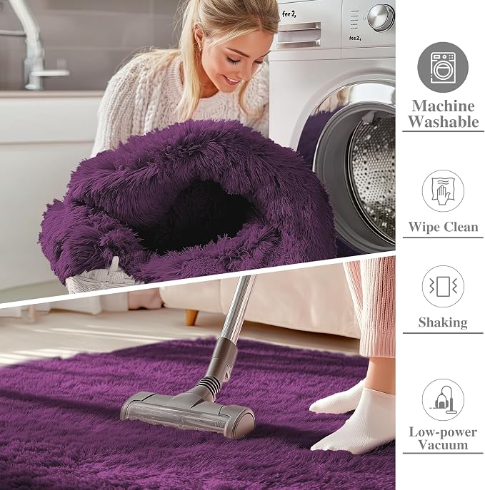OLANLY 8x10 Machine Washable Large Area Rugs - Image 2