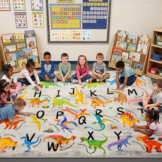 4x6 ABC Classroom Rug for Kids Playroom, Alphabet Rug by Unknown