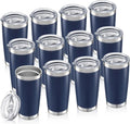 20oz Tumbler Bulk with Lid Stainless Steel Tumblers, 12 Pack | Leak Proof Lid by Unknown