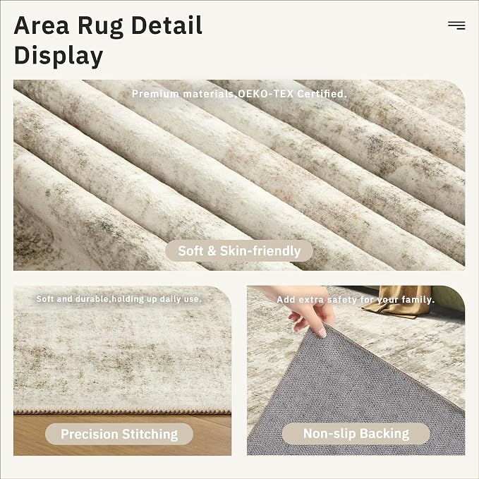 Soalmost Runner Rug 2x8 Washable Non-Slip Hallway Runner Rugs - Image 6