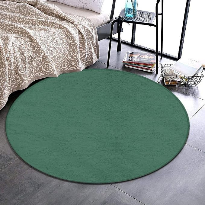 Home Decor Non Slip Kitchen Office Circle Rug, Machine Washable Modern Round - Image 2