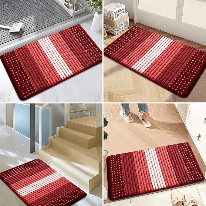 Kitinjoy Indoor Outdoor Door Mat, 48x32 Non-Slip Absorbent Dirt Trapper - Image 6