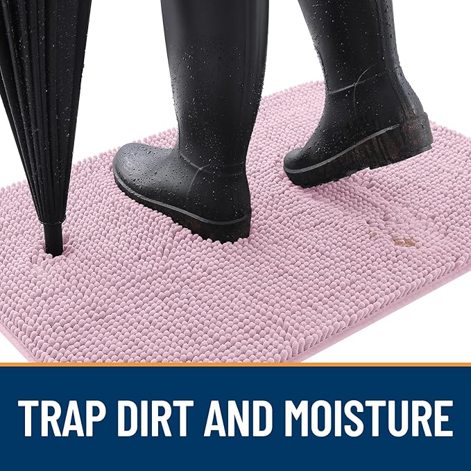 OLANLY Dog Door Mat for Muddy Paws 40x24, Absorbs Moisture and Dirt, Absorbent - Image 2