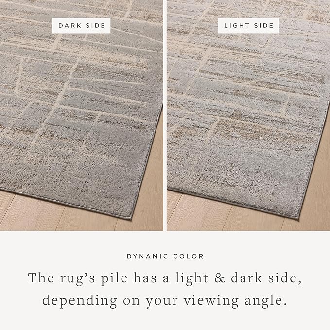 Loloi Amber Lewis Monty Collection MOT-07 Natural/Mist 9'-2" x 13', .50" Pile - Image 3