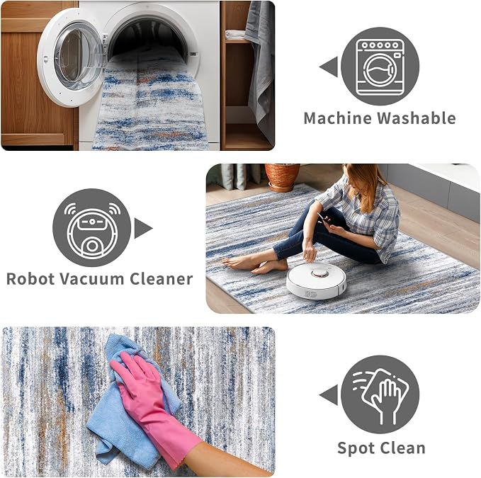 3x4 Rugs Washable Entry Rug: Easy-to-Clean Carpets - Image 4