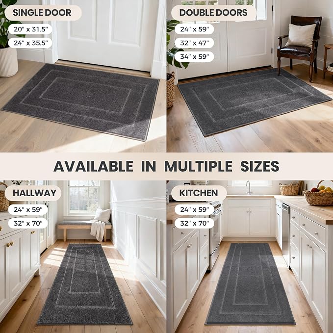 PURRUGS Dirt Trapping Door Mat 24" x 35.5", Non-Slip/Skid Machine Washable - Image 9