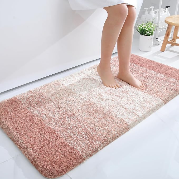 OLANLY Large Bathroom Rugs Mat 45x27, Extra Soft Absorbent Microfiber Bath Rugs by OLANLY