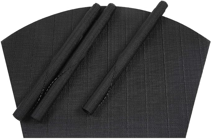 SHACOS Small Round Table Placemats Wedge Placemat Set of 4 Non Slip Heat - Image 8