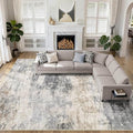 12x15 Area Rug Living Room: Washable Large Abstract Modern Soft Rugs Stain by LOONGRUG