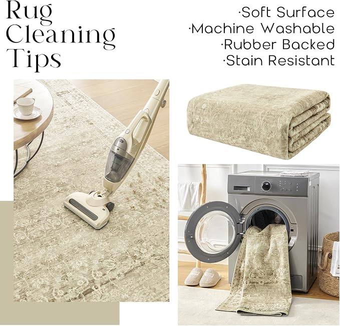 BILEEHOME Neutral Area Rugs 8x10 - Image 4
